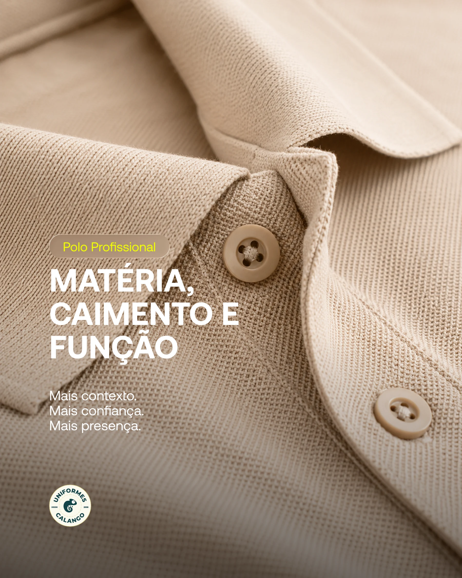 Editorial direction applied to a polo shirt detail