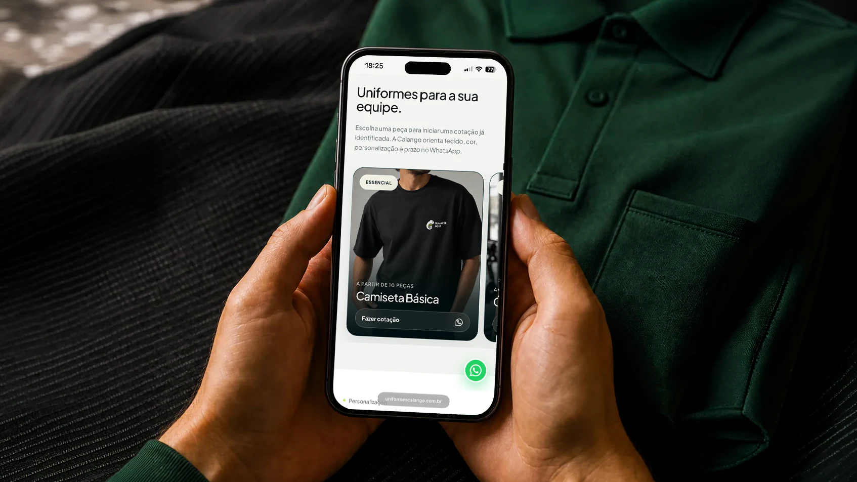 Uniformes Calango products on mobile