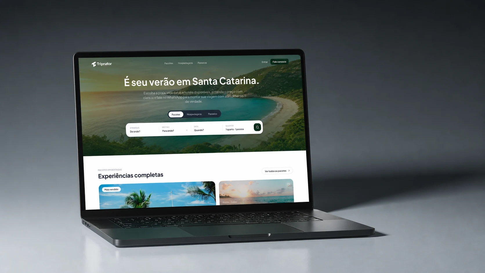 Tripnator displayed on a MacBook